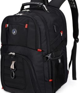 Extra Large 50L Travel Laptop Backpack with USB Charging Port, College Backpack Airline Approved Business Work Bag Fits 17 Inch Computer for Men Women